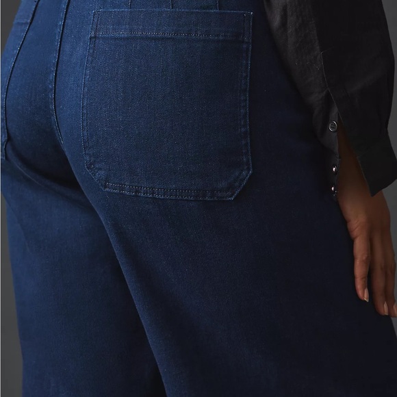 NWT! Anthro The Colette Crop High-Rise Wide-Leg Jeans by Maeve PETITE ONLY - Picture 7 of 11